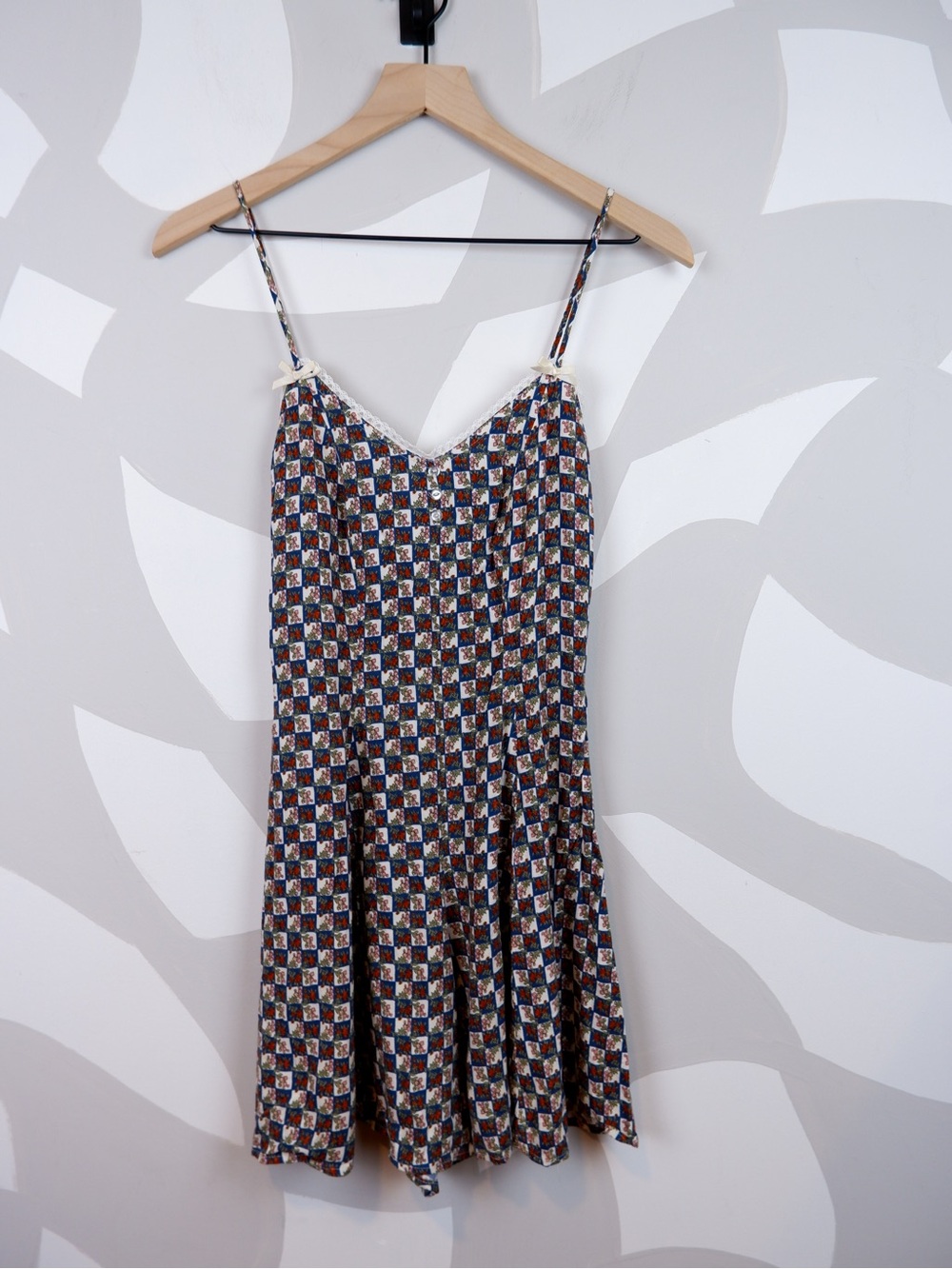 Vintage 90's Contempo Casuals Checkered Romper | S